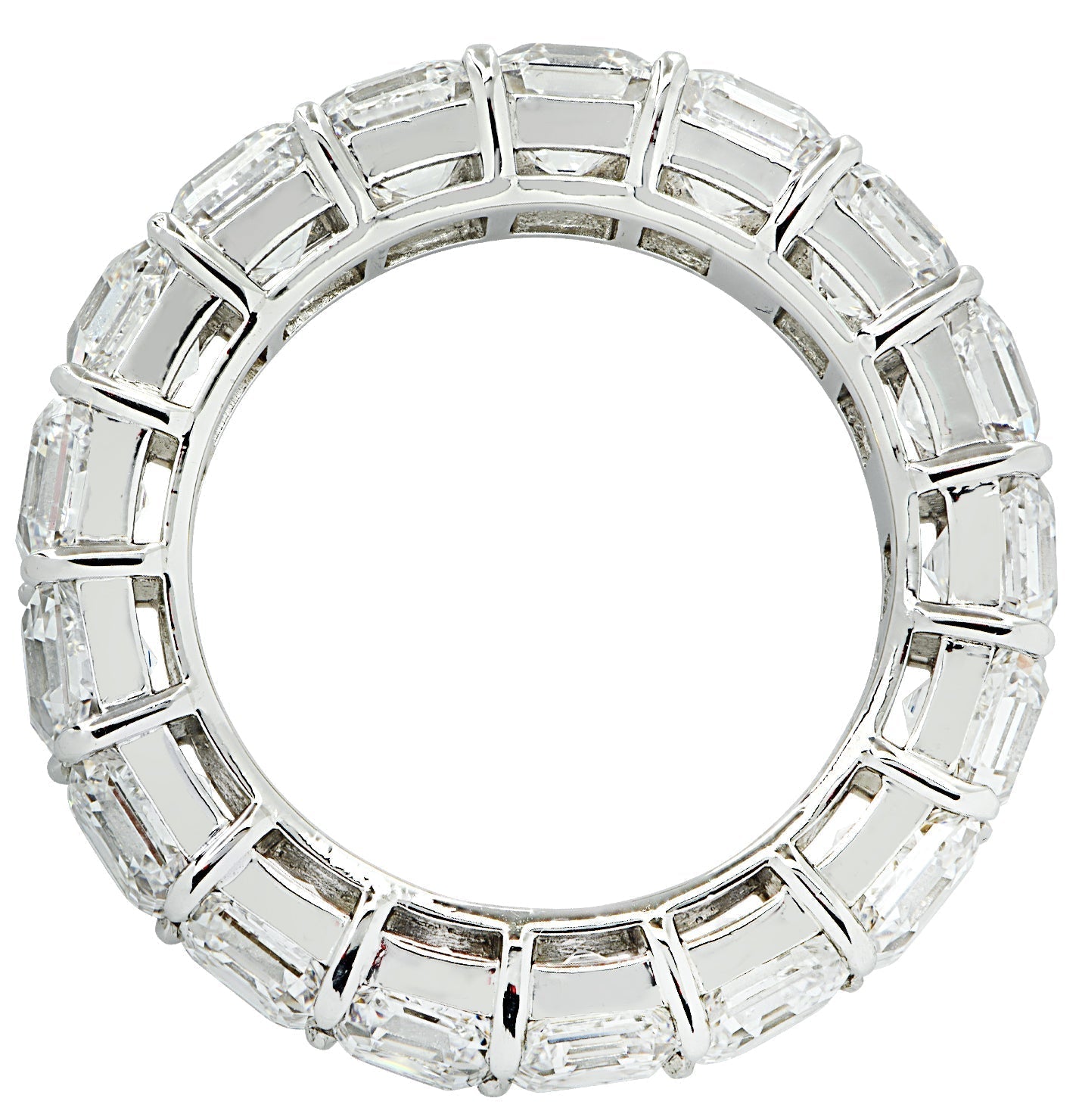 Vivid Diamonds 8.75 Carat Asscher Cut Diamond Eternity Band -V35225 Vivid Diamonds