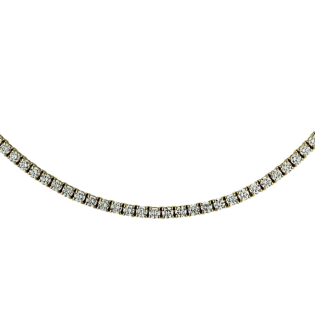 Vivid Diamonds 7.10 Carat Straight Line Diamond Tennis Necklace -V38433 Vivid Diamonds