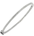 Elegant 14k White Gold Diamond Bracelet by Vivid Diamonds featuring 42 round diamonds totaling 1.08 carats in G-H SI quality, exuding luxury and timeless sophistication.