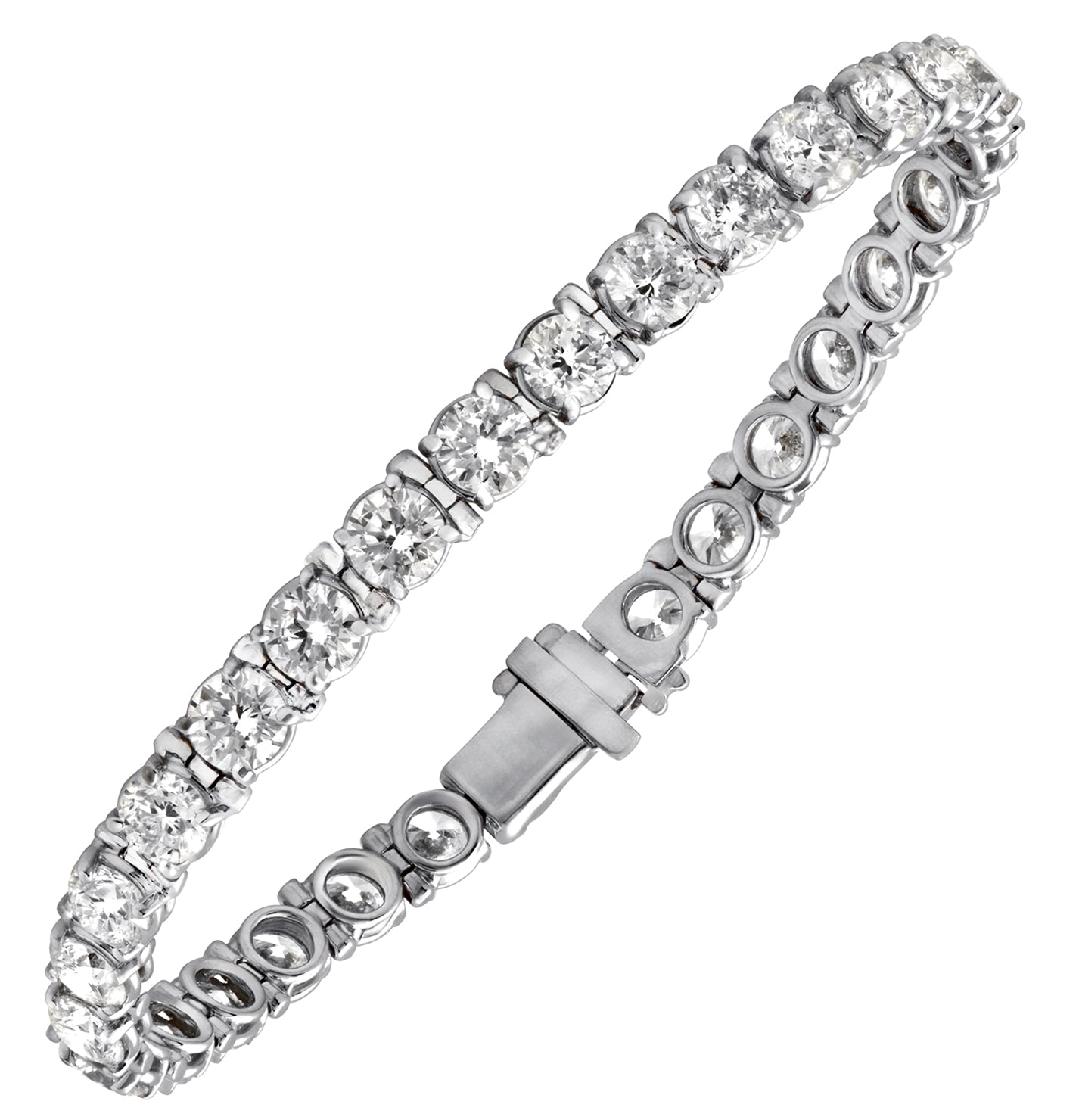 Vivid Diamond 12 Carat Diamond Tennis Bracelet -V42926