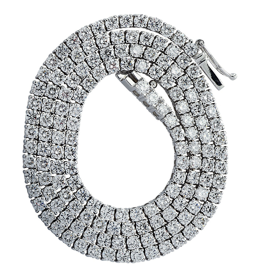 Vivid Diamonds 5.70 Carat Straight Line Diamond Tennis Necklace -V43405 Vivid Diamonds