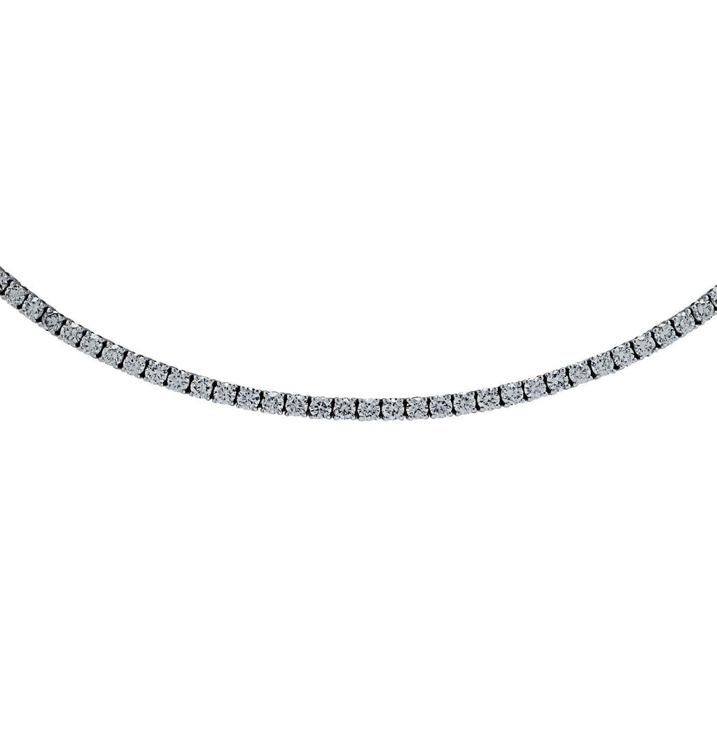 Vivid Diamonds 5.70 Carat Straight Line Diamond Tennis Necklace -V43405 Vivid Diamonds