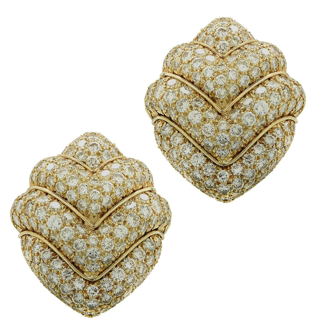Bvlgari Doppio 8 Carat Diamond Clip On Earrings -V44711 Vivid Diamonds