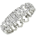 Art Deco 9.5 Carat Diamond Bracelet -V46698 Vivid Diamonds