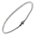 Luxury 14K White Gold Diamond Bracelet by Vivid Diamonds, featuring 93 round brilliant cut diamonds with a total weight of 2.30 carats, showcasing a timeless and elegant design.