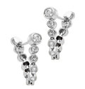 14K White Gold Diamond Stud Earrings with 0.46 Carats Round Brilliant Cut by Vivid Diamonds, showcasing elegant design and sophisticated sparkle.