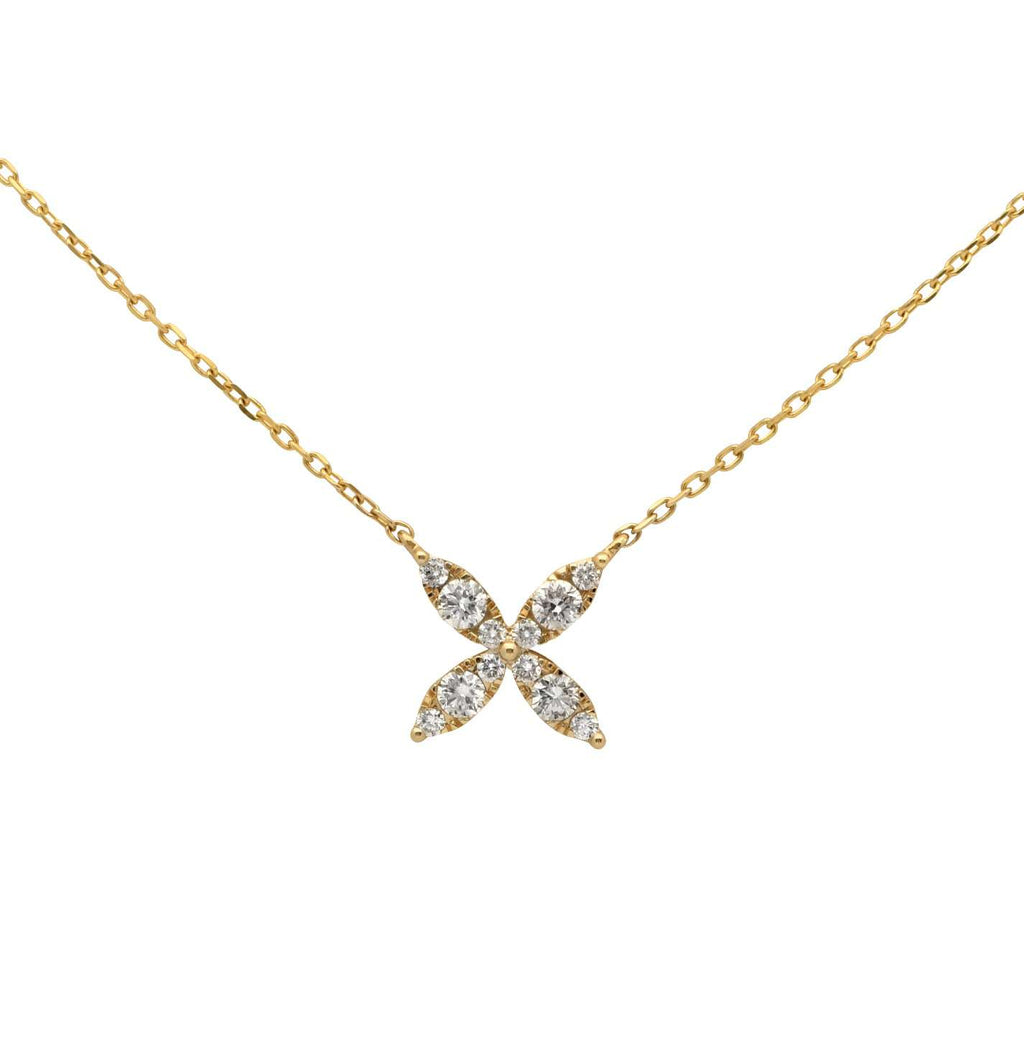 18k Yellow Gold & Diamond Necklace – V47877