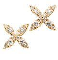 14k Yellow Gold Diamond Earrings – V47884