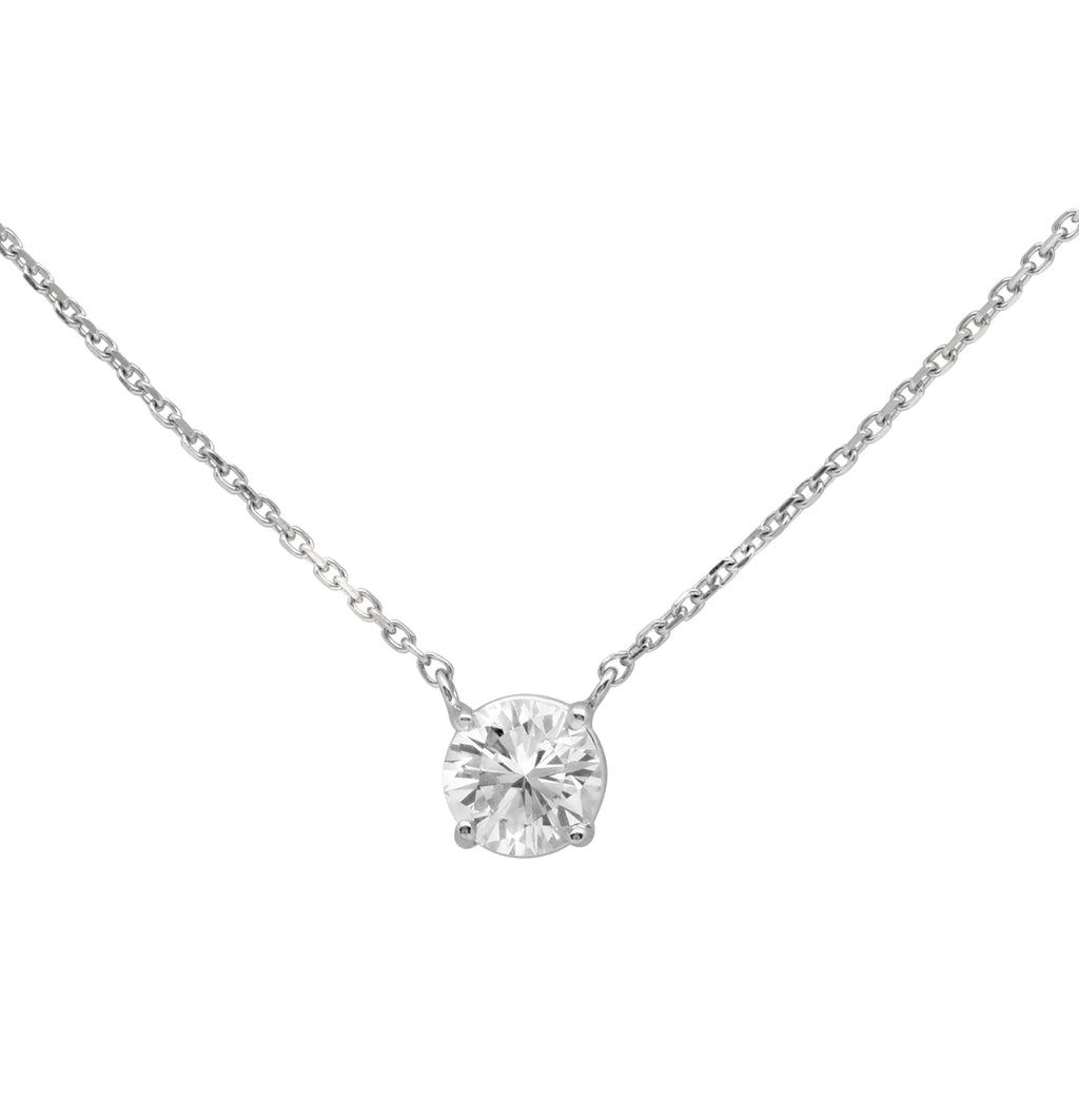White Gold Diamond Necklace - V49063