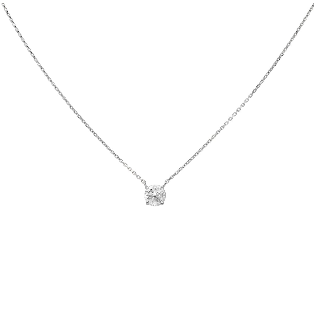 White Gold Diamond Necklace - V49063