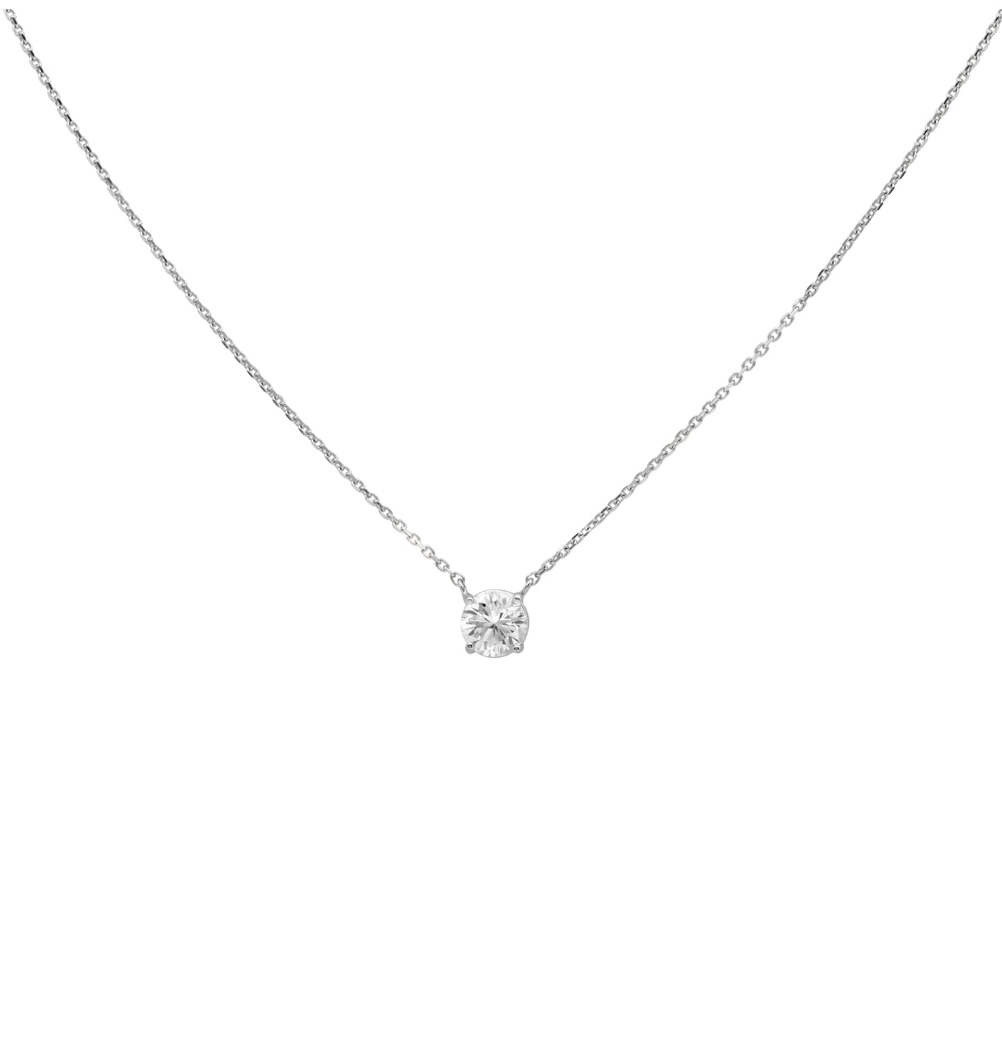 White Gold Diamond Necklace - V49063