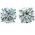 Stunning VIVID 4.02ct GIA-Certified Round Brilliant Diamond Stud Earrings in Platinum showcasing exceptional brilliance and elegance from Vivid Diamonds.