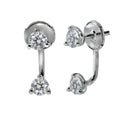 18k White Gold Diamond Stud & Dangle Earrings – V49325 Vivid Diamonds