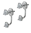 18k White Gold Diamond Stud & Dangle Earrings – V49326 Vivid Diamonds