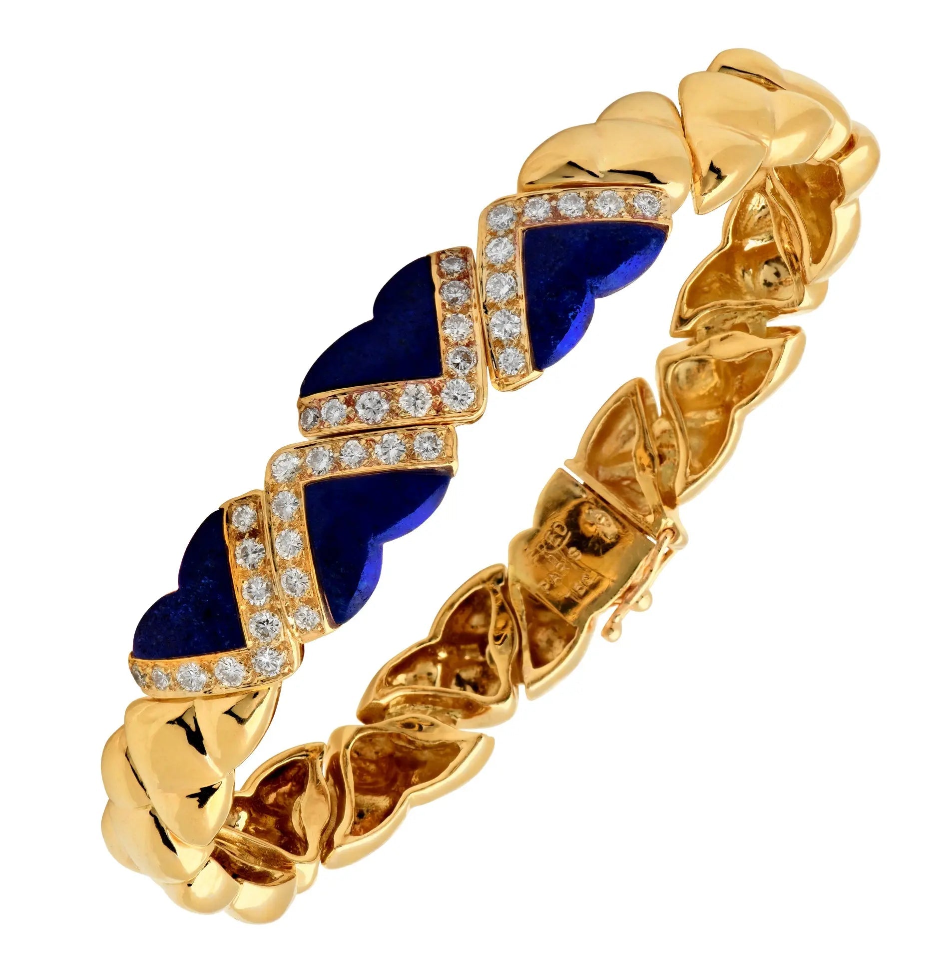 Elegant 18K Yellow Gold Color Gemstone Bracelet with 36 Brilliant Cut Diamonds, 1.08 Carats by Vivid Diamonds, showcasing vibrant gemstones and exquisite diamond detailing for a luxurious statement piece.