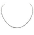 14k White Gold 12.55ct Diamond Necklace – V49811