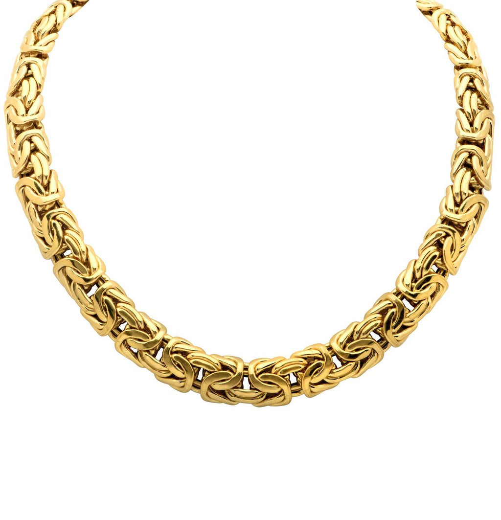18k Gold Byzantine Necklace — V50778