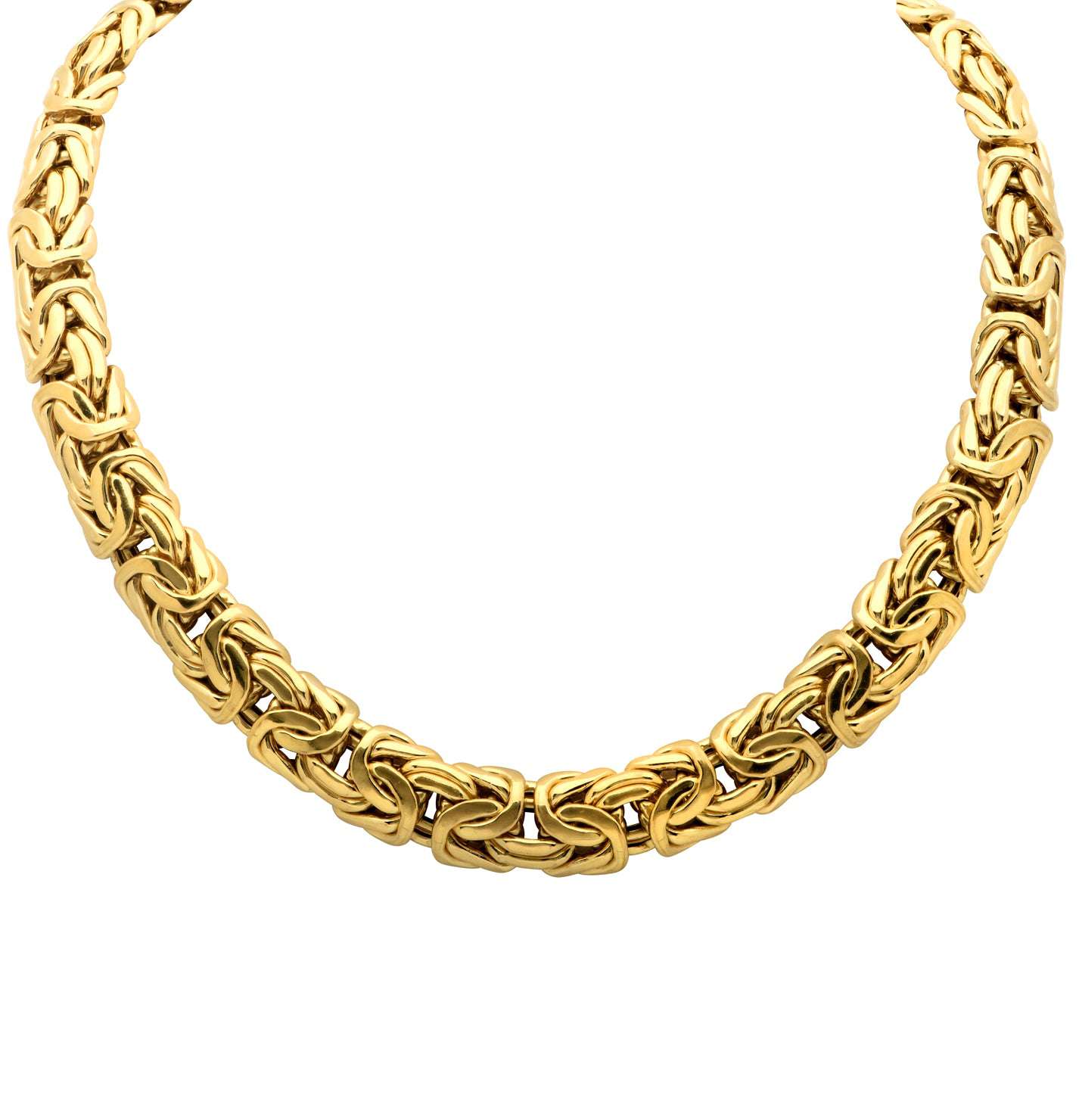 18k Gold Byzantine Necklace — V50778