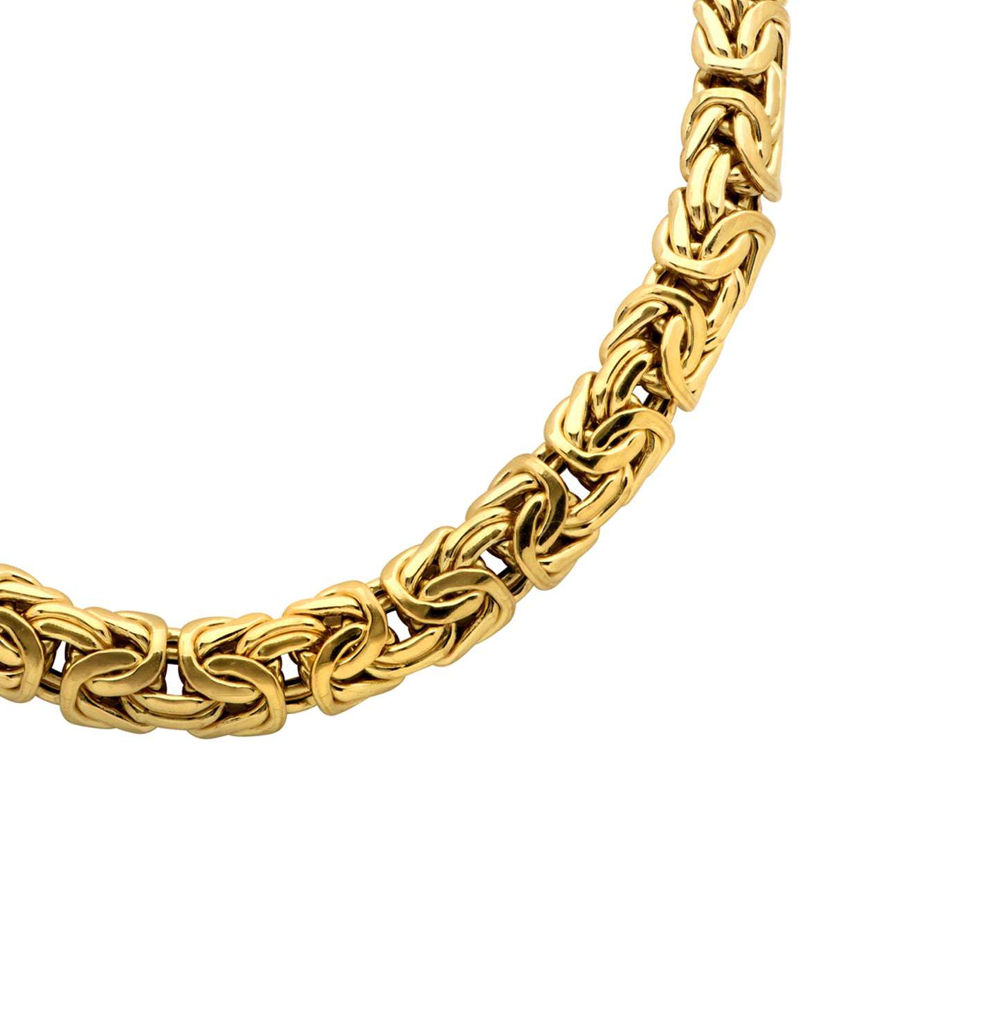 18k Gold Byzantine Necklace — V50778