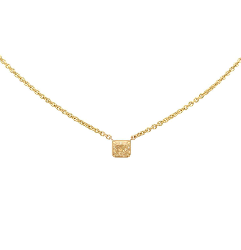 14K Yellow Gold with 1ct Light Yellow Diamond V-50805