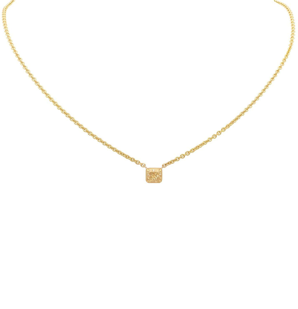 14K Yellow Gold with 1ct Light Yellow Diamond V-50805