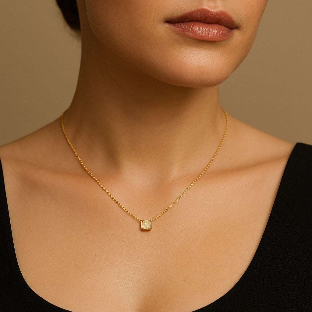 14K Yellow Gold with 1ct Light Yellow Diamond V-50805