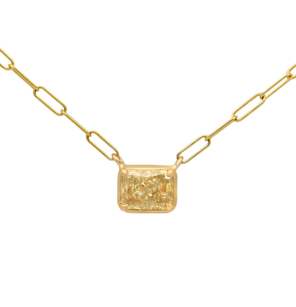 14K Yellow Gold with 1ct Light Yellow Diamond V-50805