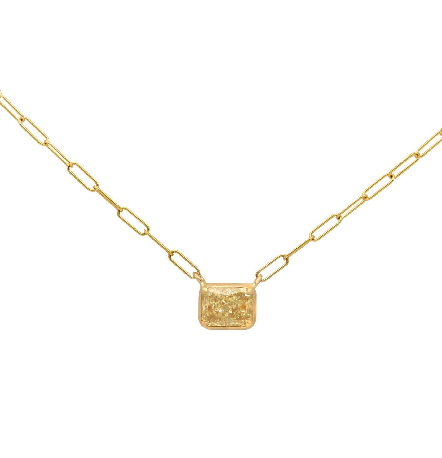 14K Yellow Gold with 1ct Light Yellow Diamond V-50805