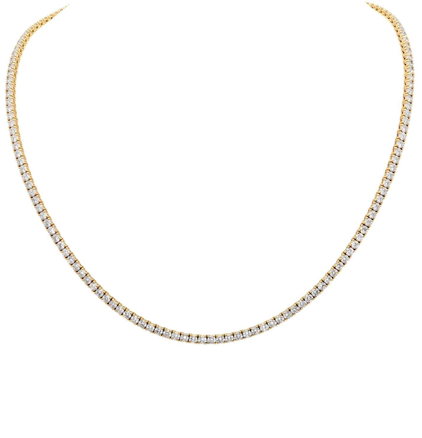 18k Yellow Gold 11.97ct Diamond Necklace – V50812