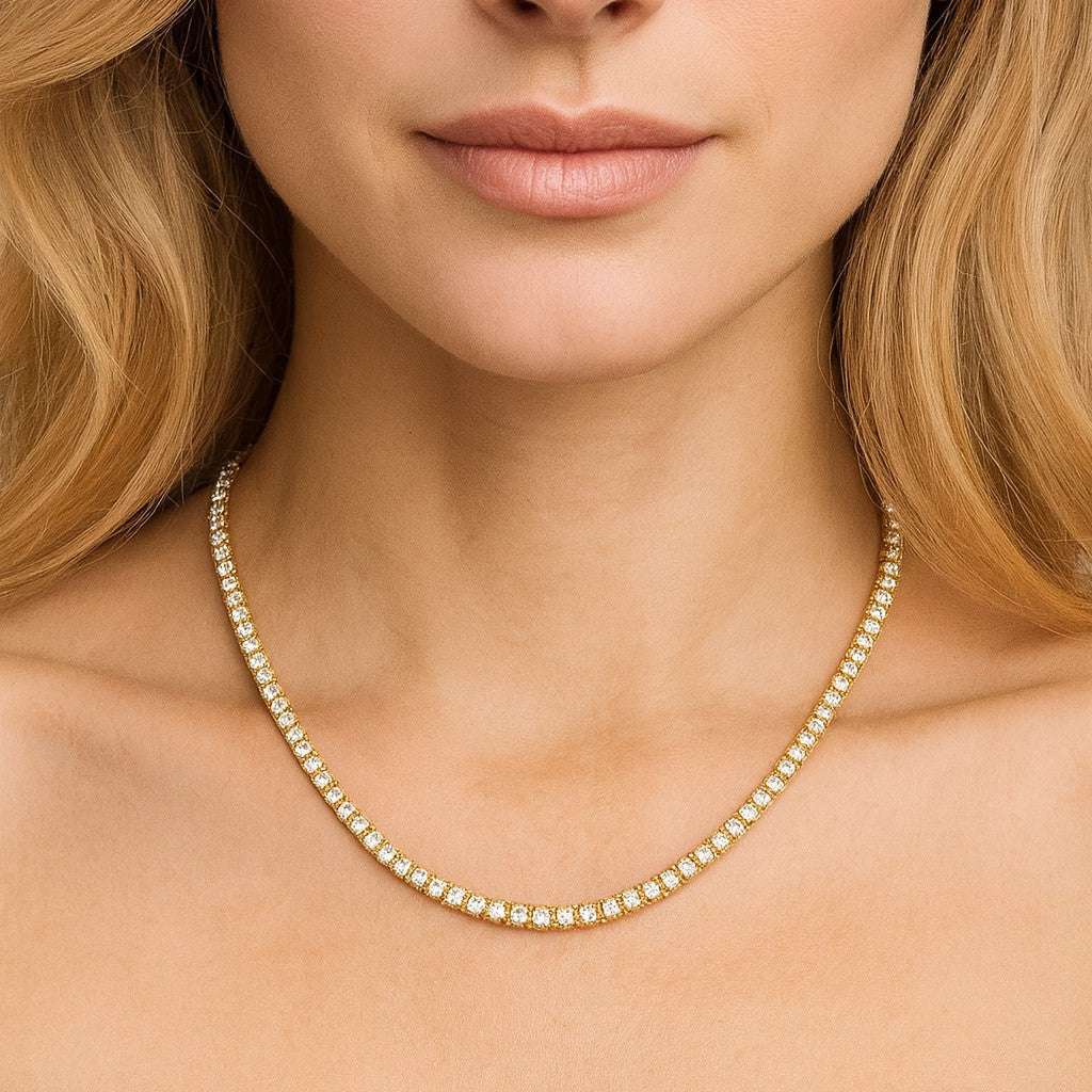 18k Yellow Gold 11.97ct Diamond Necklace – V50812