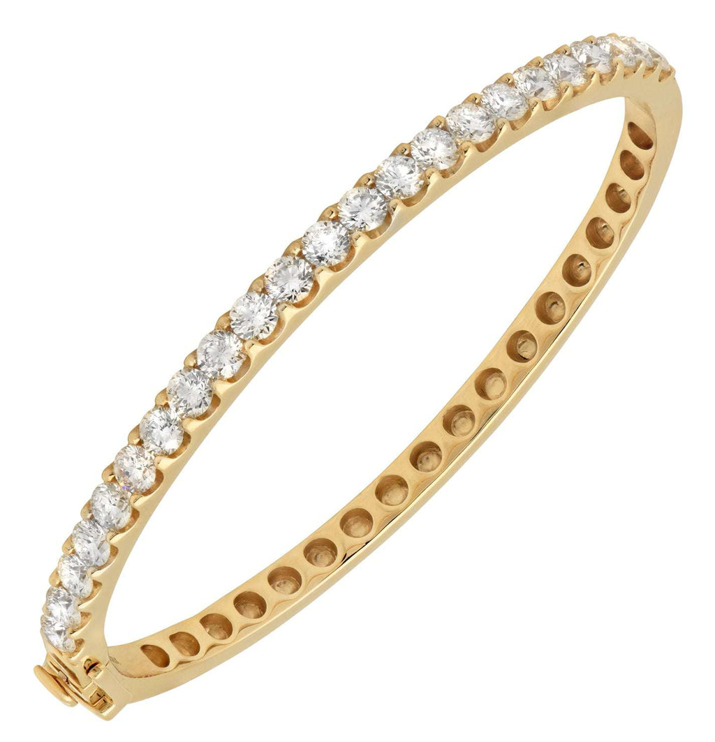 14k Yellow Gold 3.77ct Diamond Bracelet – V50907