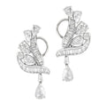 5ct Platinum Dangle Earrings- V50908