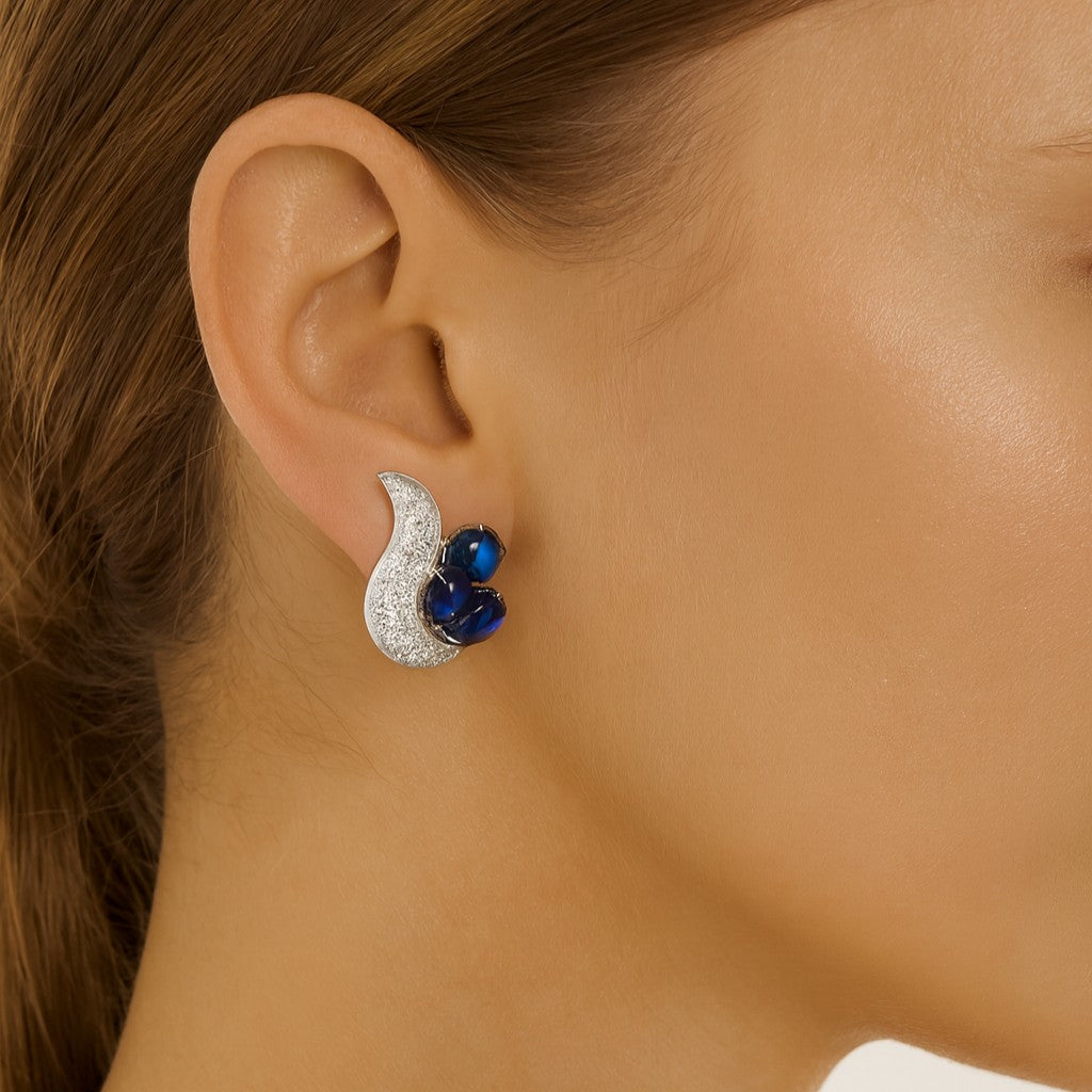 Aletto Bros Diamond and Sapphire Earrings -V51172