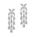 9.60 Carat Platinum Diamond Dangle Earrings -V51173