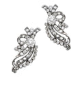 Platinum & Diamond Euro Cut Earrings - V39381-1