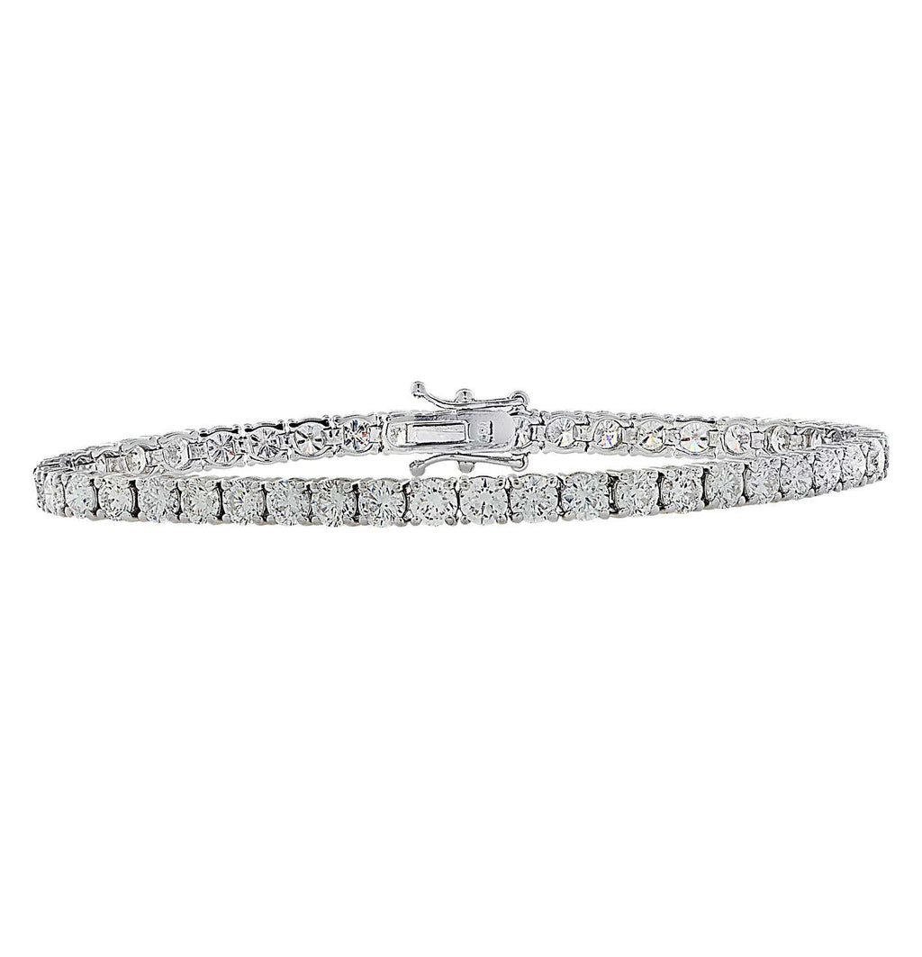 Vivid Diamonds GIA Certified 14.57 Carat Diamond Tennis Bracelet -V36671-1