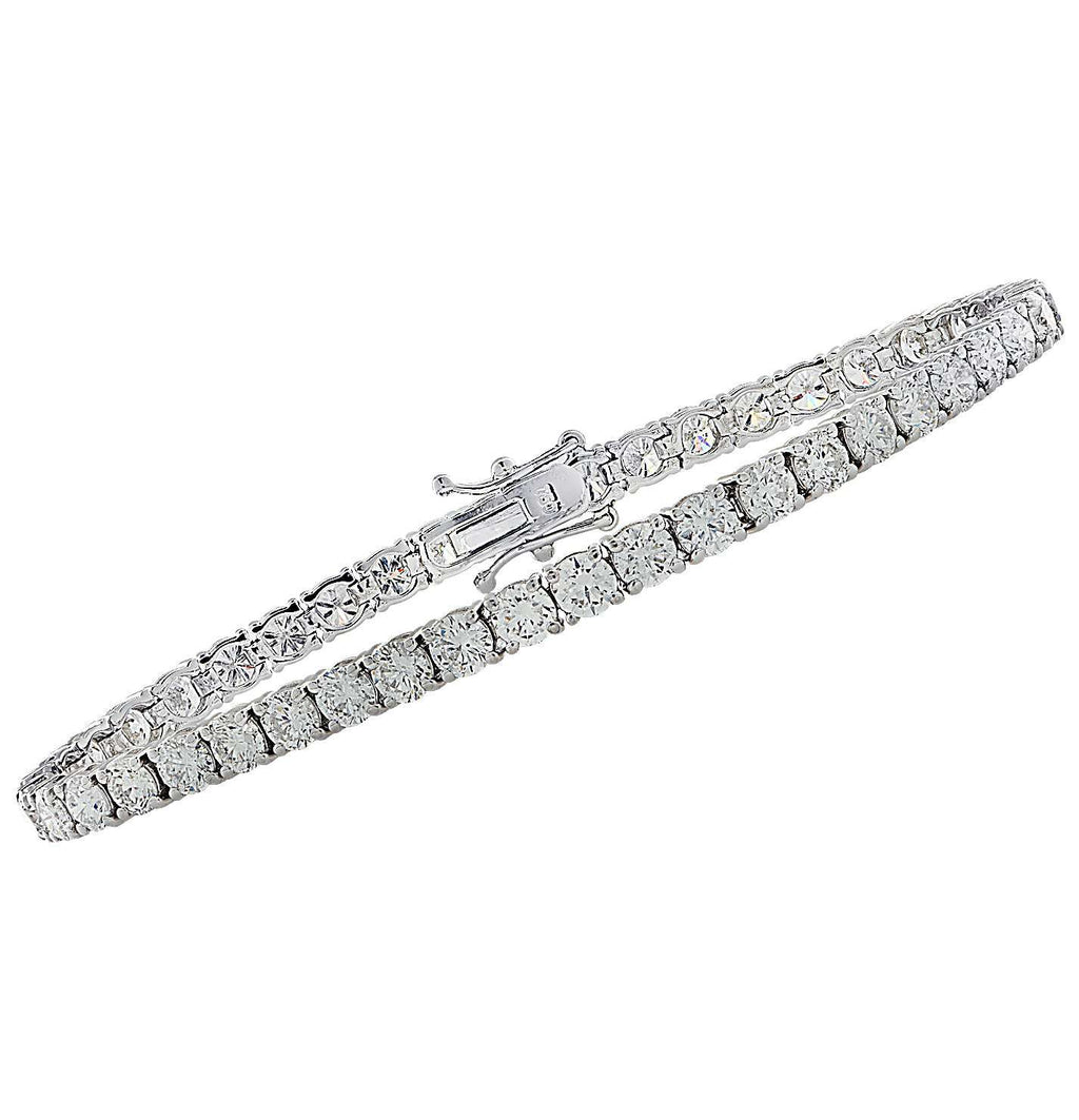 Vivid Diamonds GIA Certified 14.57 Carat Diamond Tennis Bracelet -V36671-1