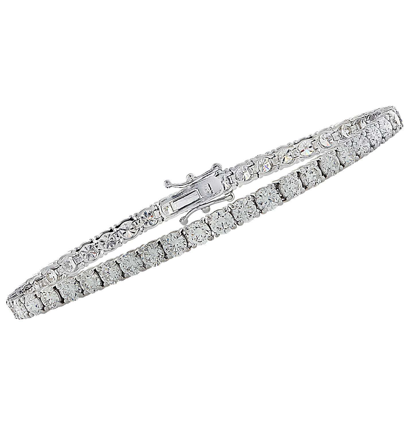 Vivid Diamonds GIA Certified 14.57 Carat Diamond Tennis Bracelet -V36671-1