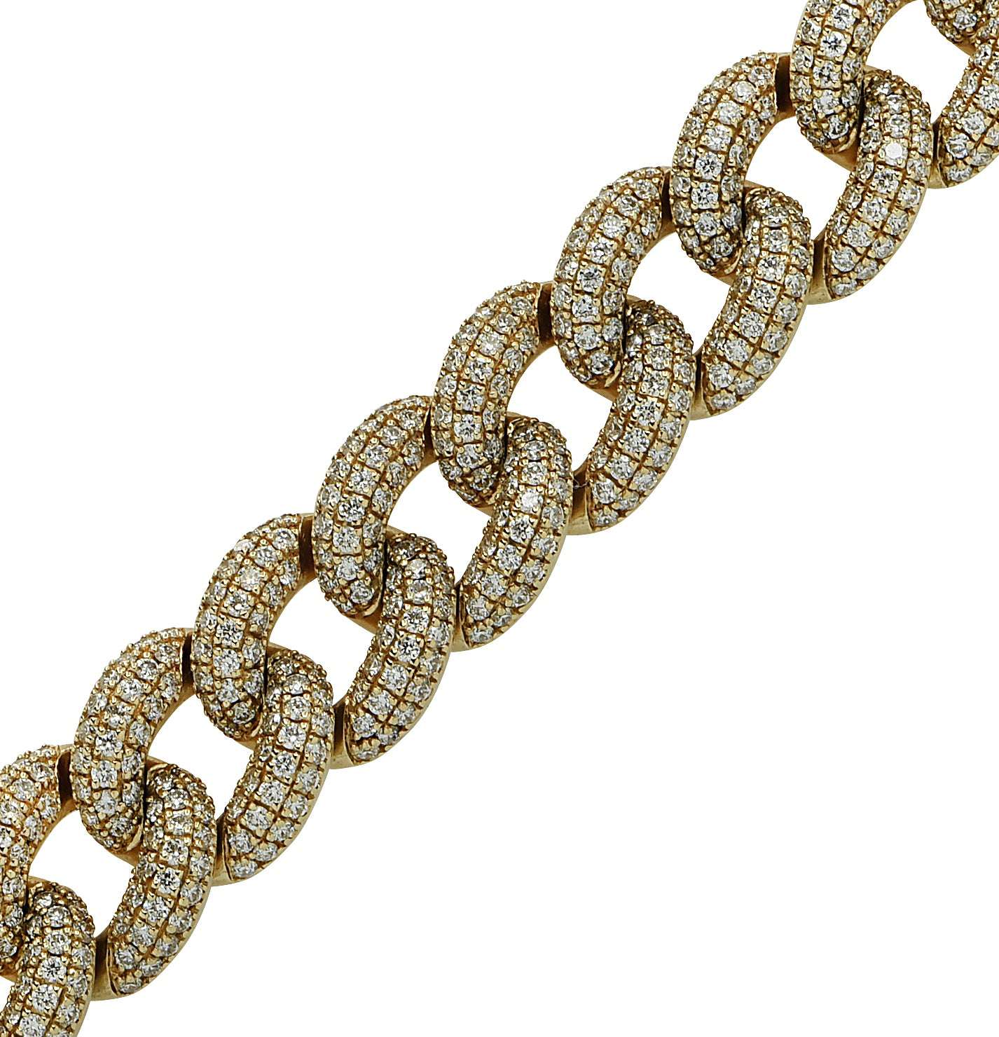 Vivid Diamonds 5.46ct Cuban Link Bracelet -V42163-1