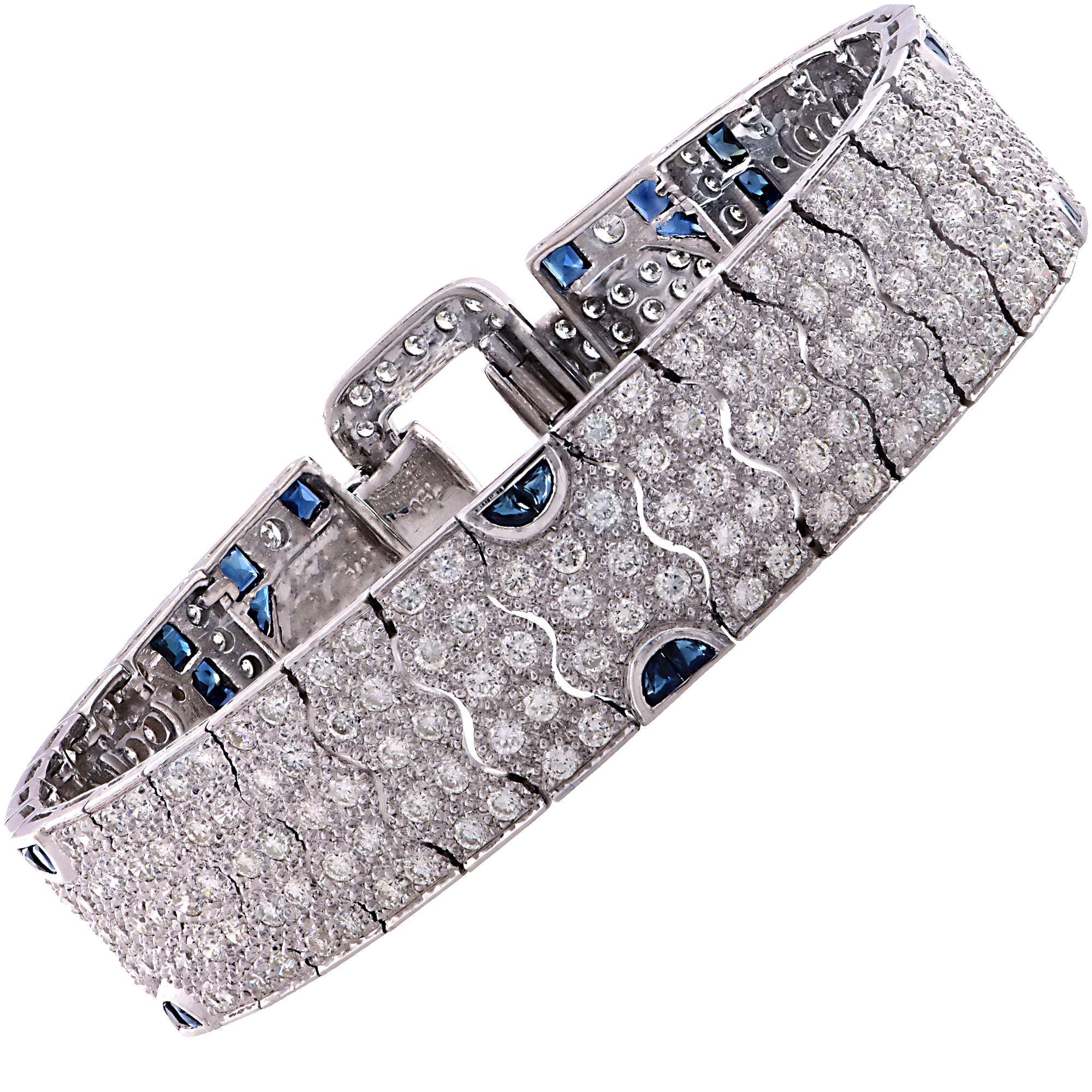 Sapphire and Diamond Bracelet- V19428-1