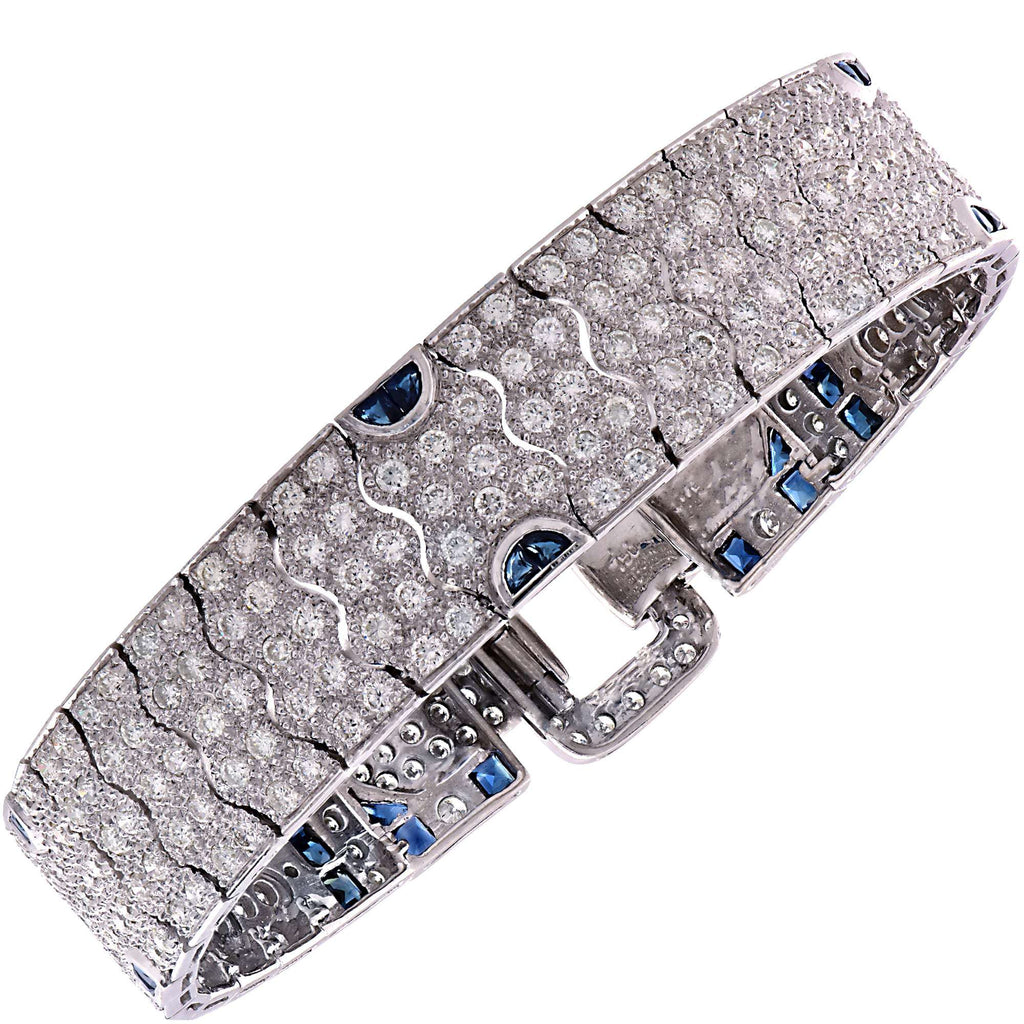 Sapphire and Diamond Bracelet- V19428-1