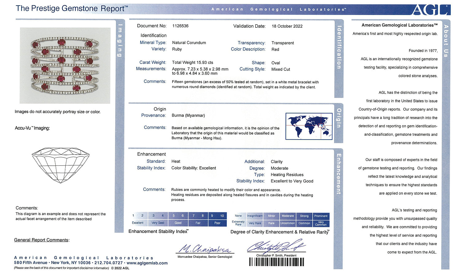 Diamond & Ruby Cuff Bangle Bracelet | 18K White Gold - V38414