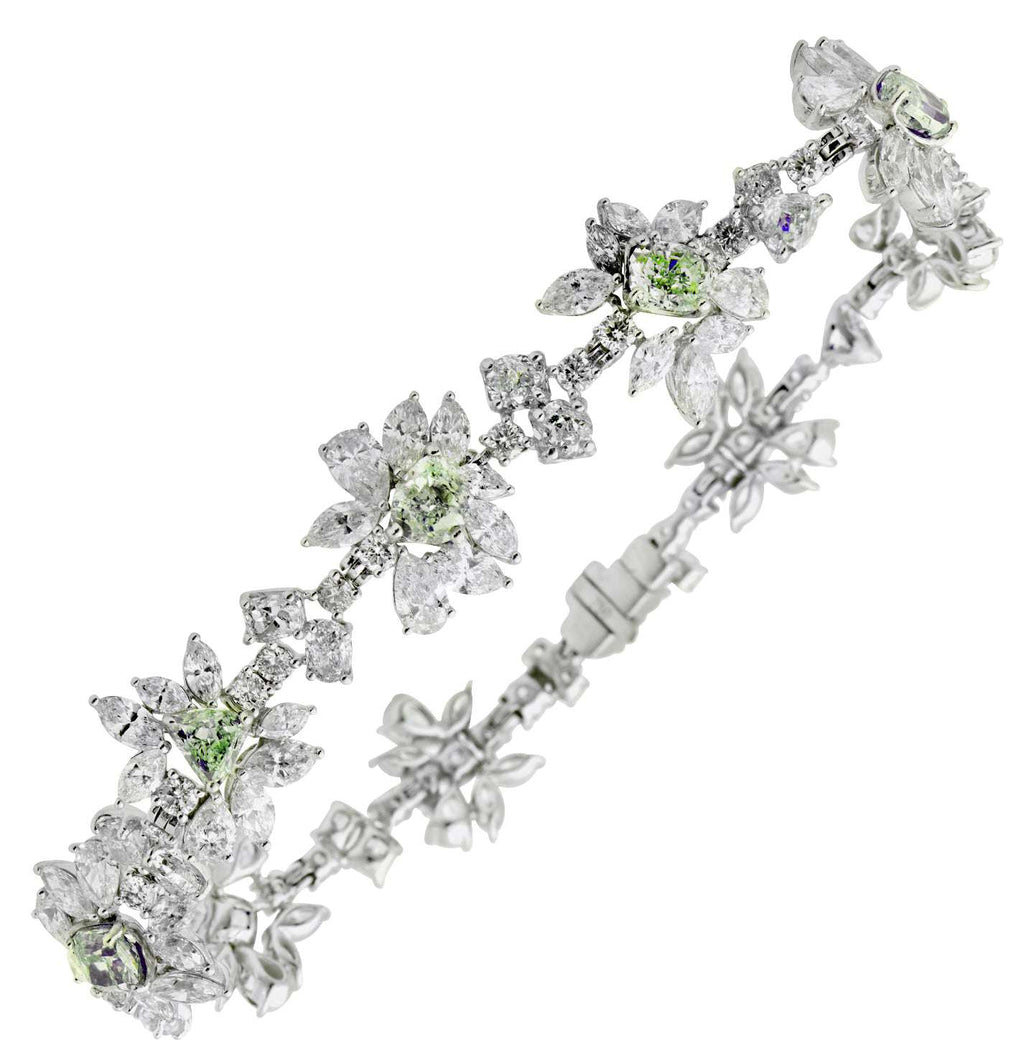 Fancy Green Diamond Bracelet - V49127-1