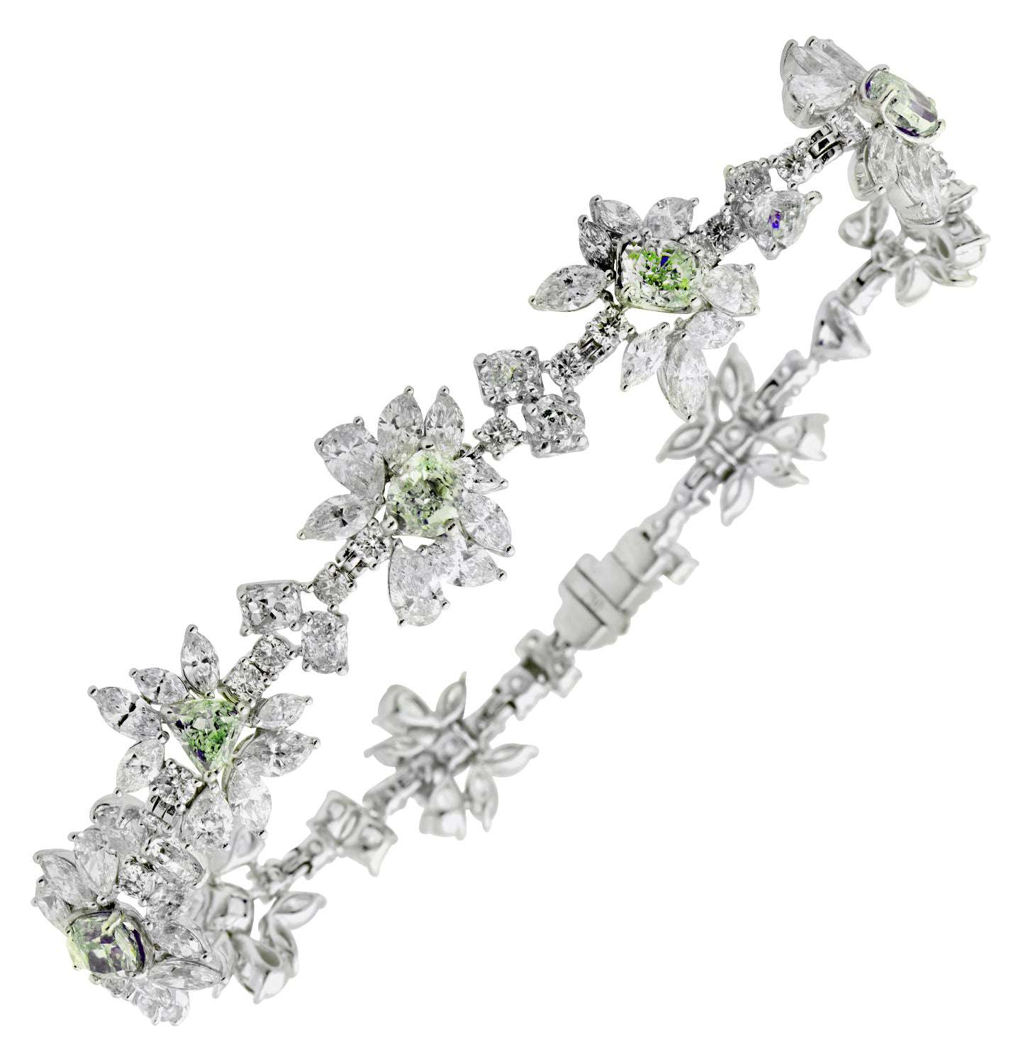Fancy Green Diamond Bracelet - V49127-1