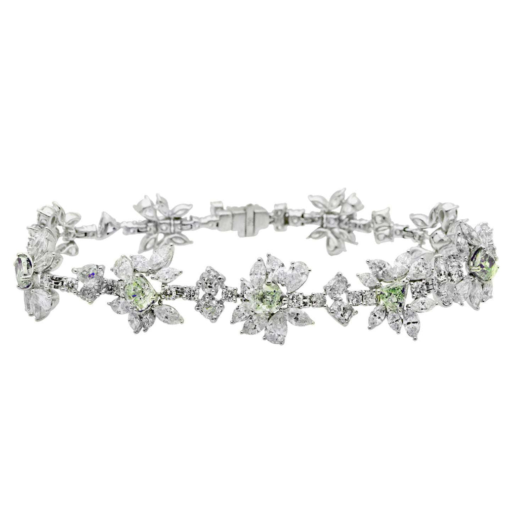 Fancy Green Diamond Bracelet - V49127-1