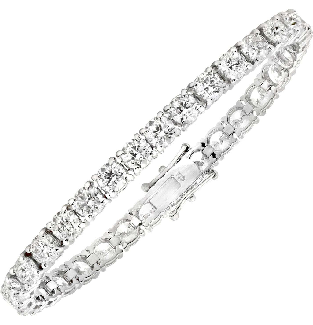 18k White Gold Diamond Tennis Bracelet - V50551-1