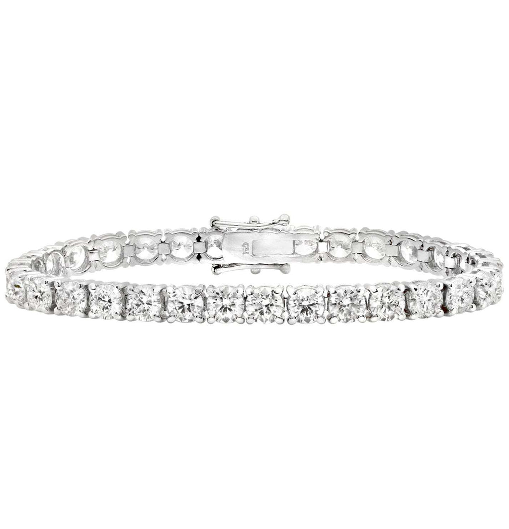 18k White Gold Diamond Tennis Bracelet - V50551-1