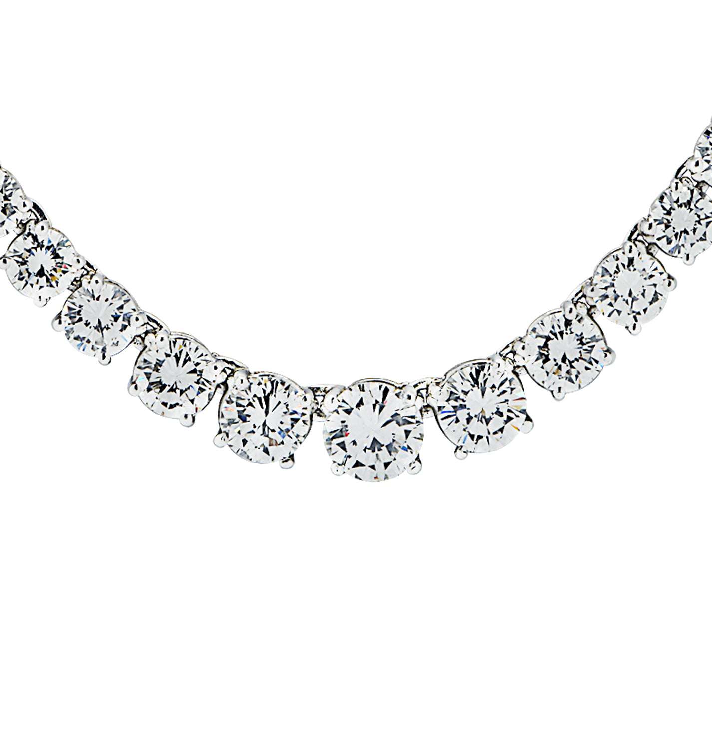 Vivid Diamonds 23.19 Carat Diamond Riviera Necklace -V46052-1