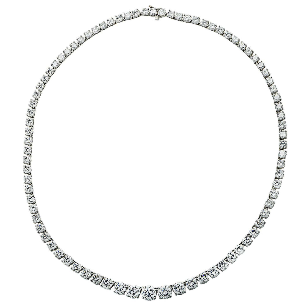 Vivid Diamonds 23.19 Carat Diamond Riviera Necklace -V46052-1