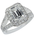 Vivid Diamonds GIA Certified 2.14 Carat Diamond Halo Engagement Ring -V41145-1